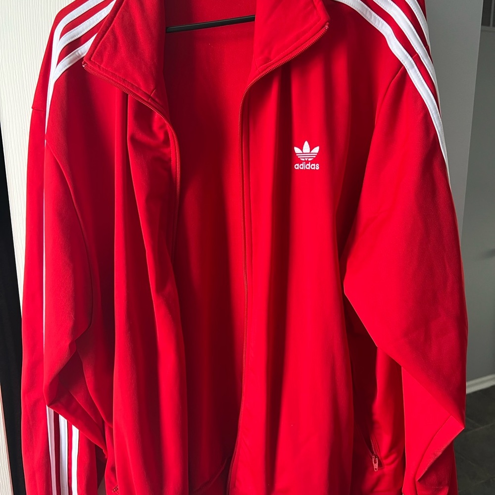 Adidas full zip track jacket